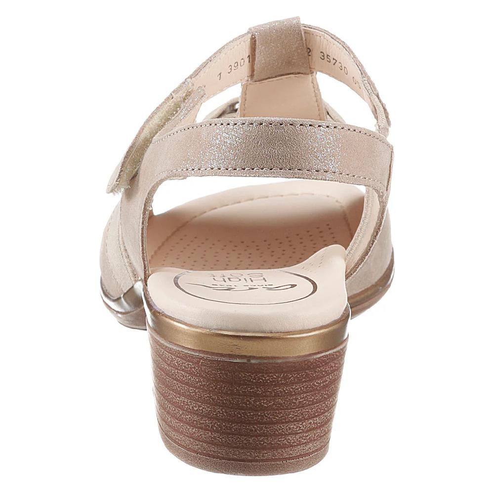 Ara Sandalette »LUGANO« Sommerschuh Sandale Blockabsatz mit Gummizug und Klettverschluss kaufen Blitzangebot