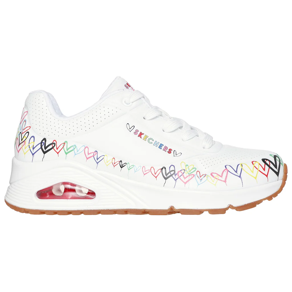 Skechers Sneaker »UNO« Keilsneaker Plateausneaker mit bedruckter Sohle Räumungsverkauf