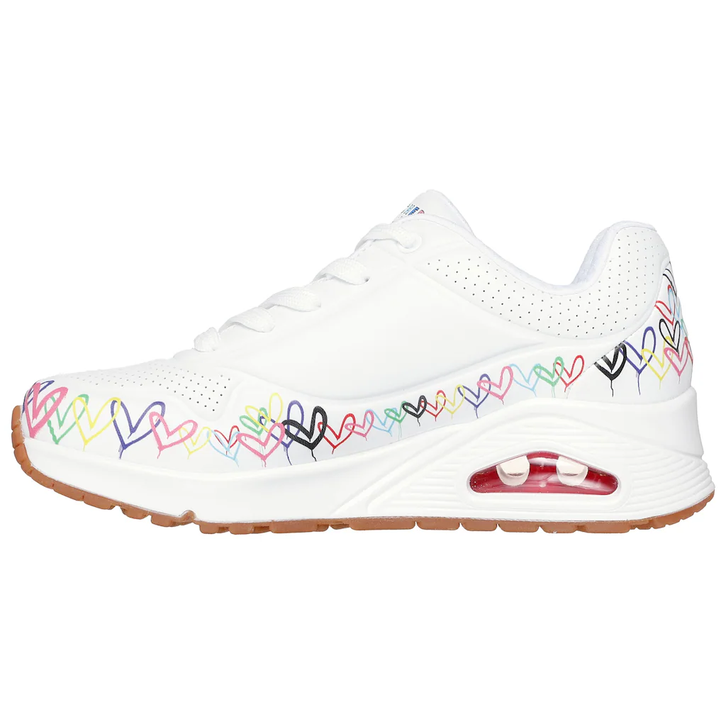 Skechers Sneaker »UNO« Keilsneaker Plateausneaker mit bedruckter Sohle Räumungsverkauf