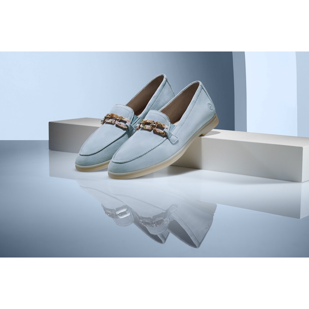 Remonte Loafer »Elisabeth Hurley-Collection« Slipper Halbschuh Businessschuh mit modischer Zierkette online kaufen Begrenzte Freigabe